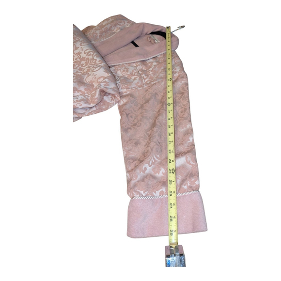 Victoria's Secret Dusty Pink Satin Medallion Belted Midi Robe XS Cozy - Picture 6 of 8